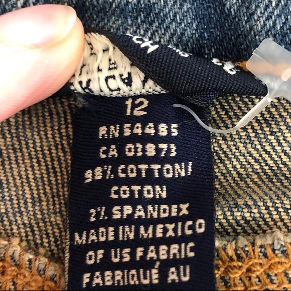 *3/$20* AMERICAN EAGLE Straight Split Front Denim Skirt 12 - Picture 6 of 6